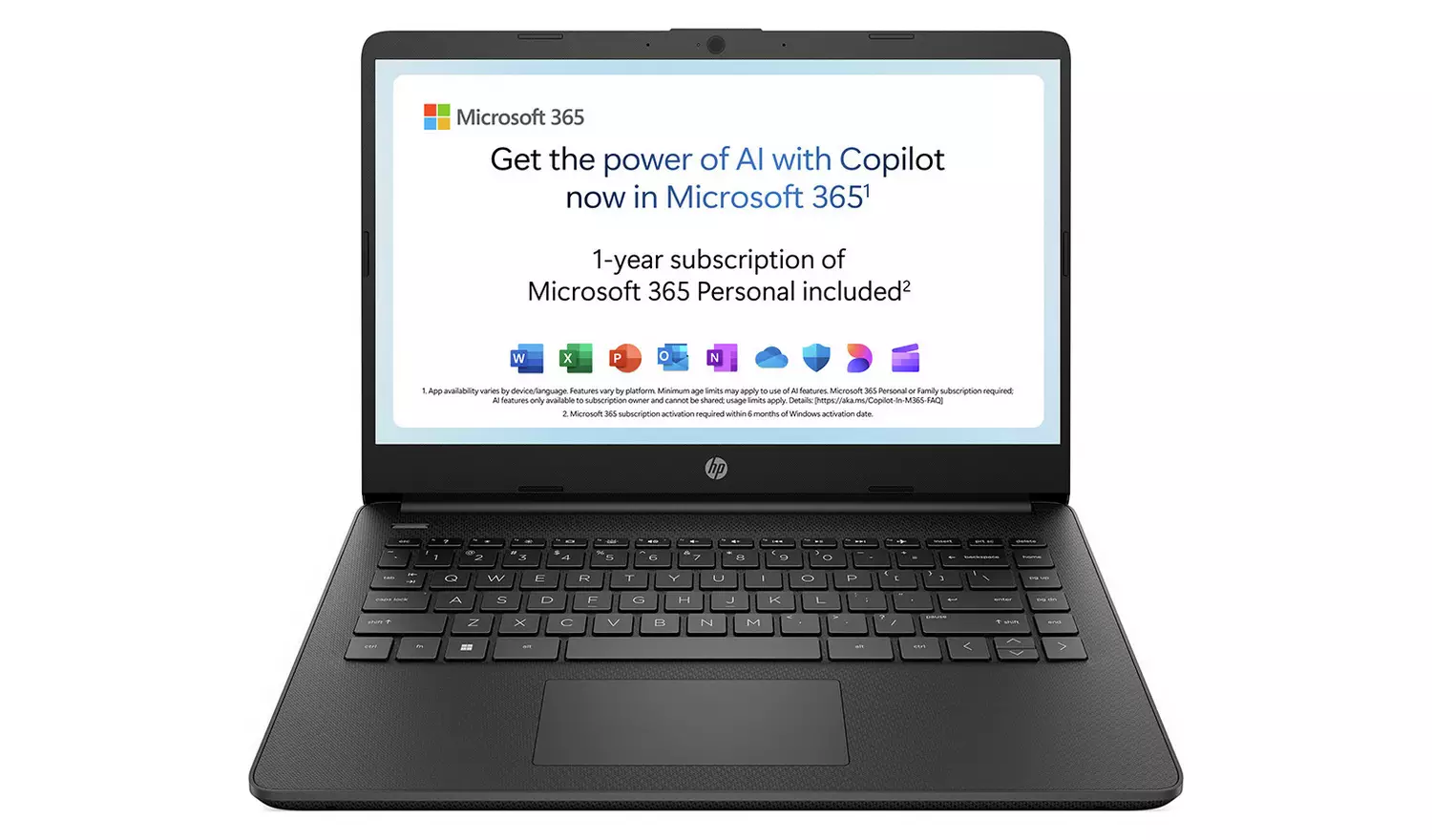 HP 14s-dq0007na 14in N4120 4GB 64GB Laptop - Black