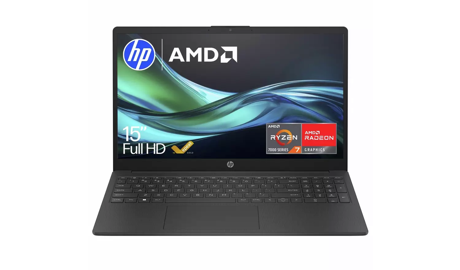 HP 15-fc0046na 15.6in AMD Ryzen 7 8GB 512GB Laptop - Black