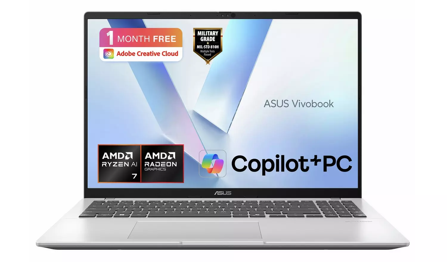 Asus Vivobook 16 16in AMD Ryzen7 16GB 1TB Laptop- Silver