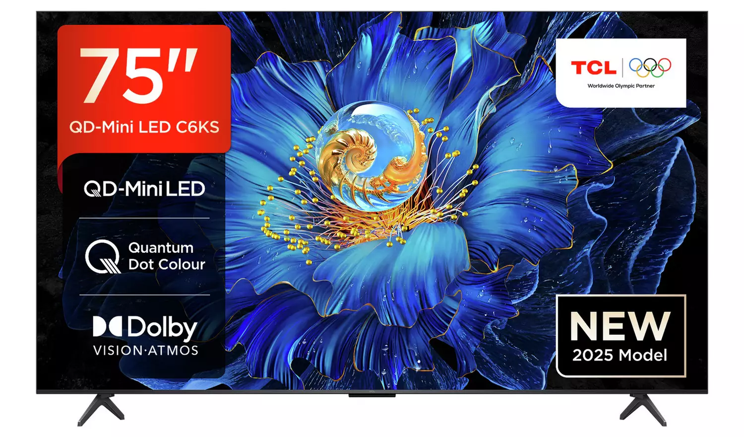 TCL 75 Inch 75C6KS Smart 4K UHD HDR Mini LED TV
