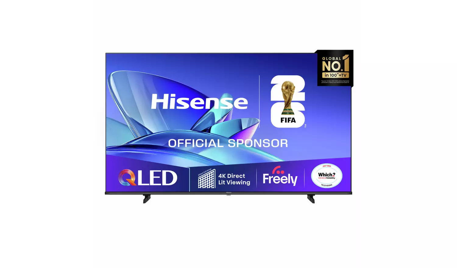 Hisense 50 Inch 50E78QTUK Smart 4K UHD HDR QLED Freely TV