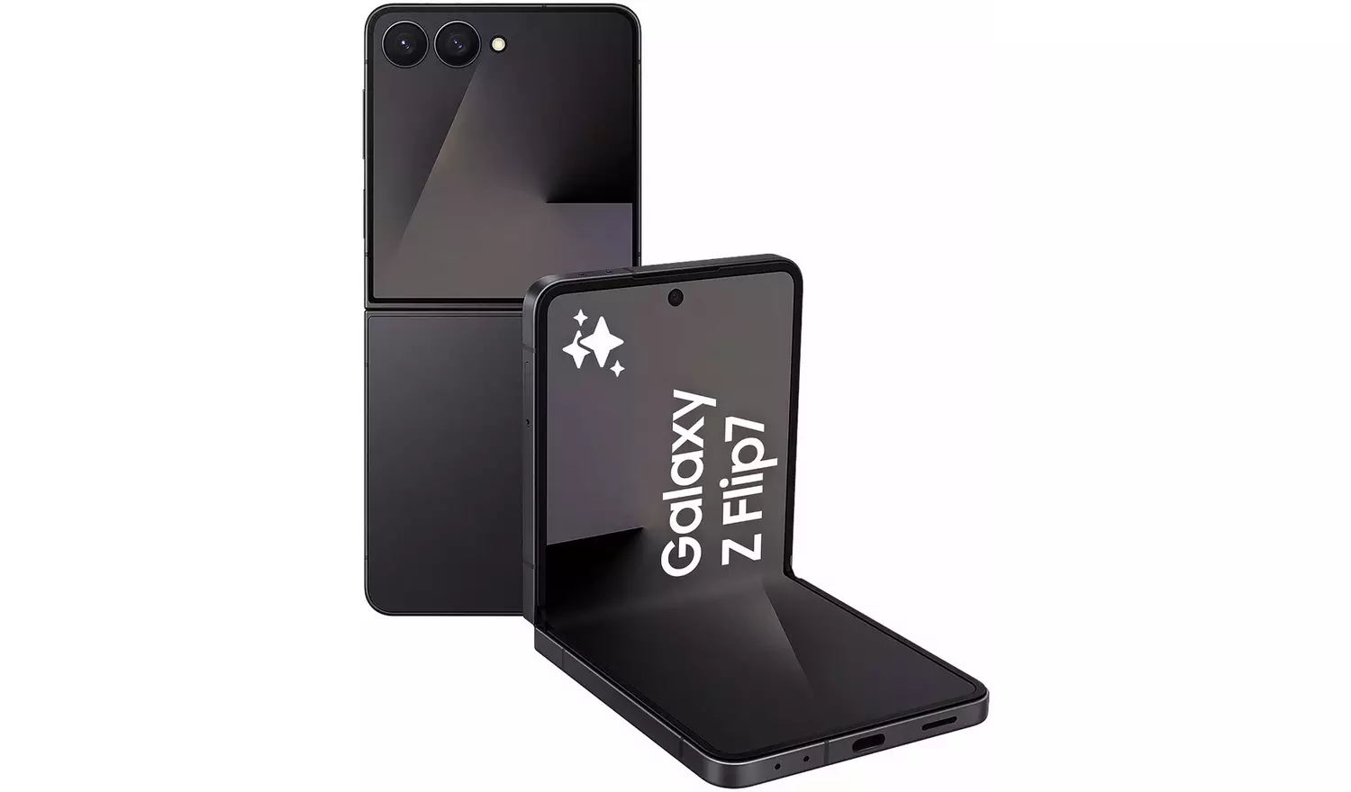 SIM Free Samsung Galaxy Z Flip7 5G 256GB AI Phone - Black