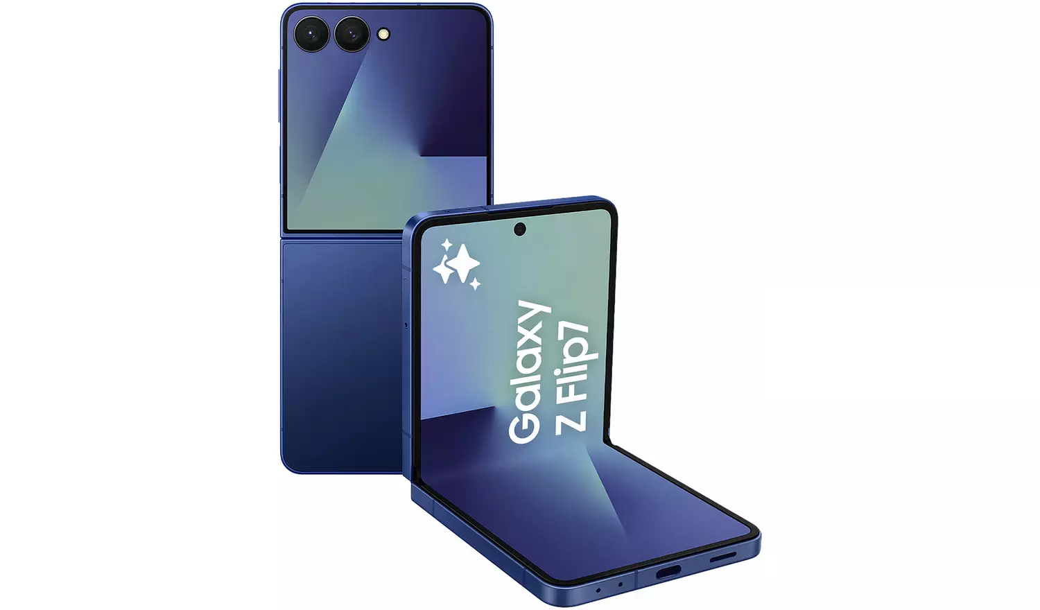 SIM Free Samsung Galaxy Z Flip7 5G 256GB AI Phone - Blue