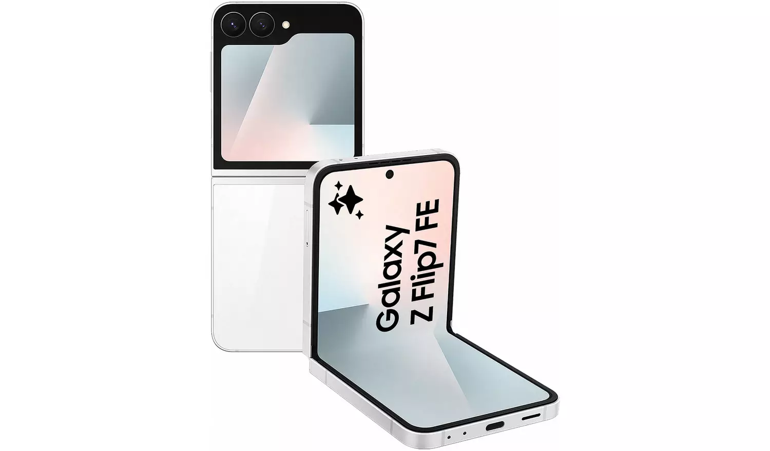 SIM Free Samsung Galaxy Z Flip7 FE 5G 256GB AI Phone - White