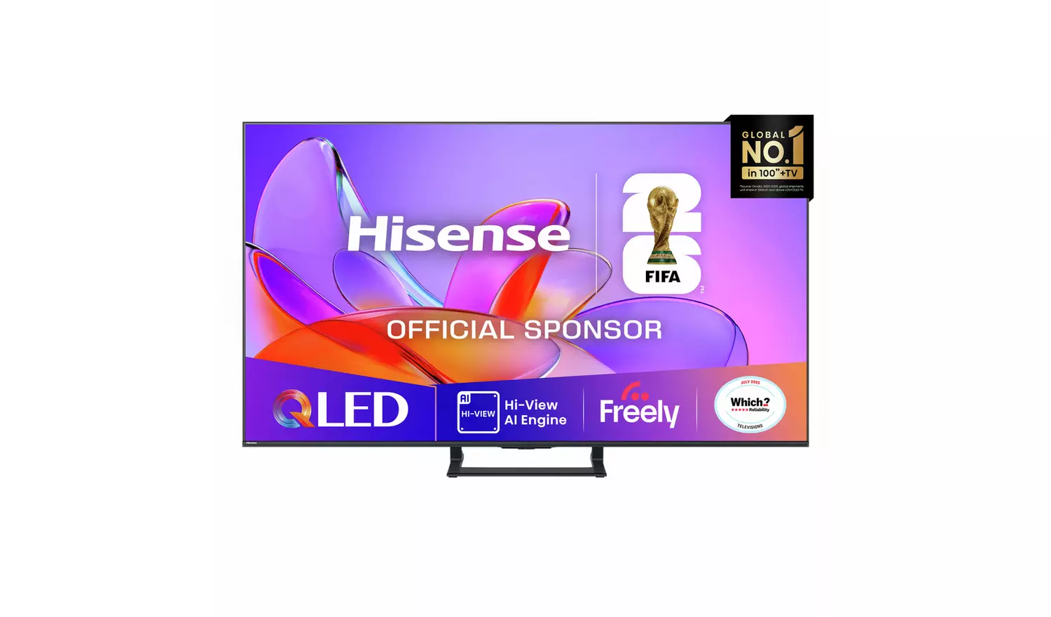 Hisense 75 Inch 75A7QTUK Smart 4K UHD HDR QLED Freely TV