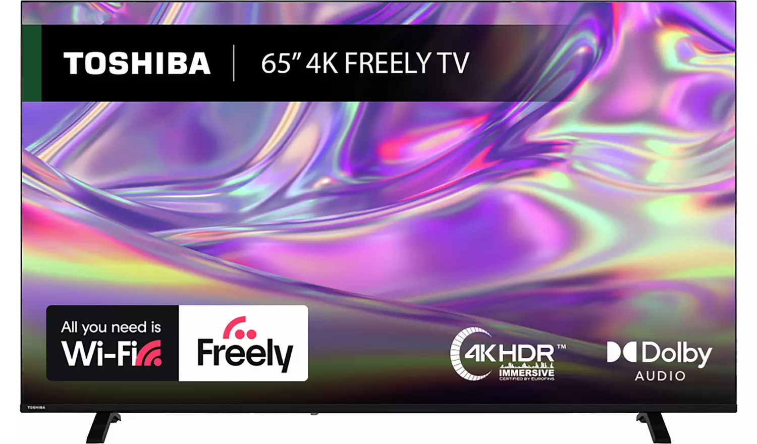 Toshiba 65 Inch 65UV1563DB Smart 4K UHD HDR DLED Freely TV