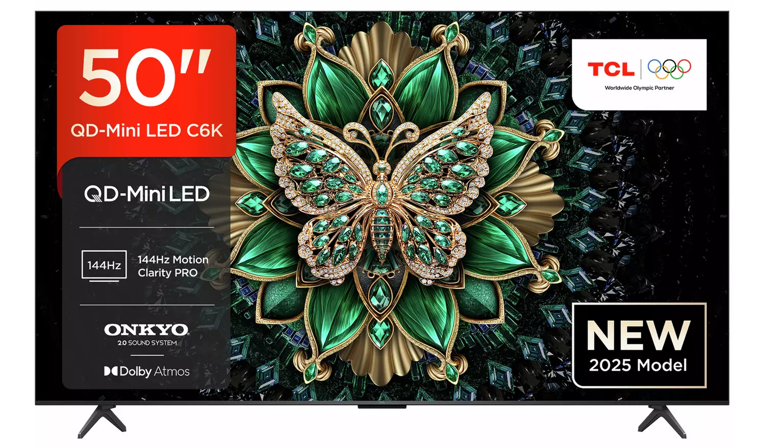 TCL 50 Inch 50C6K-UK Smart 4K UHD HDR Mini LED TV