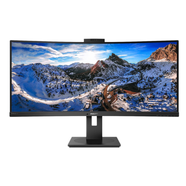 Philips P-Line 346P1CRH 34" VA QHD UltraWide Curved USB-C Monitor with Webcam