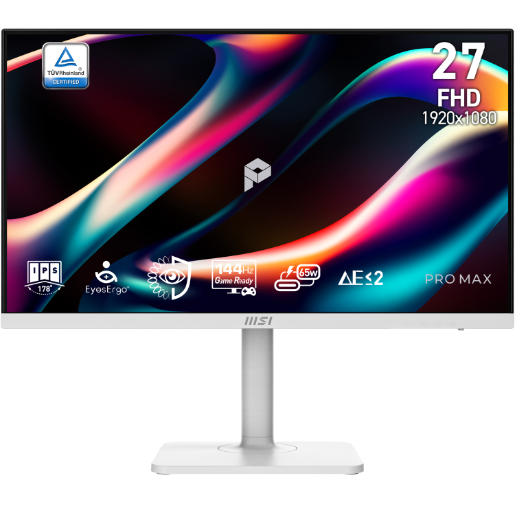 MSI PRO MAX 271PHW E14 27" IPS Full HD 144Hz 1ms Gaming Monitor