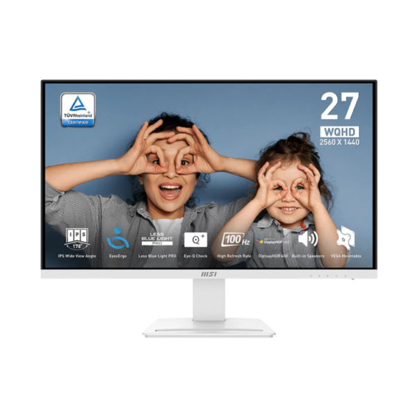 Refurbished MSI PRO MP273QW E2 27" IPS WQHD 100Hz Business Monitor