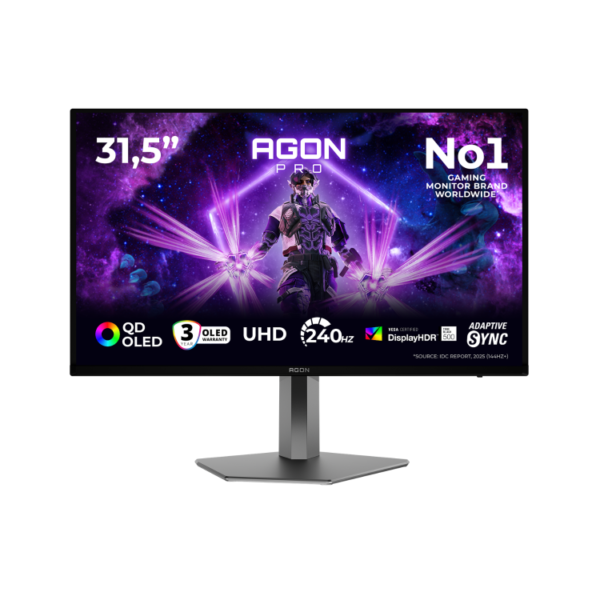 AOC AGON PRO AG326UZD2 31.5" OLED 4K UHD 240Hz 0.03ms Gaming Monitor