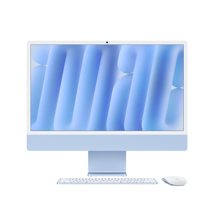 Apple iMac 2024 M4 10-Core 16GB RAM 256GB SSD 24 Inch 4.5K All-in-One PC - Blue