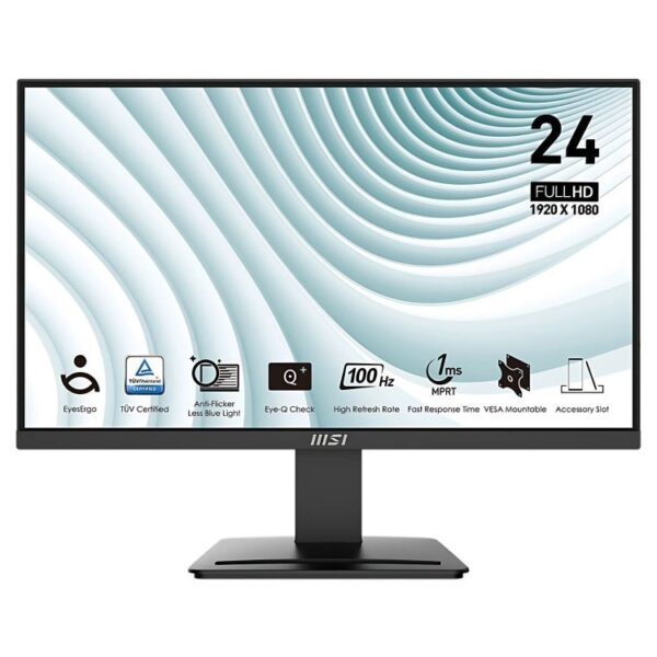 Refurbished MSI PRO MP2412 24" Full HD 100Hz FreeSync Monitor