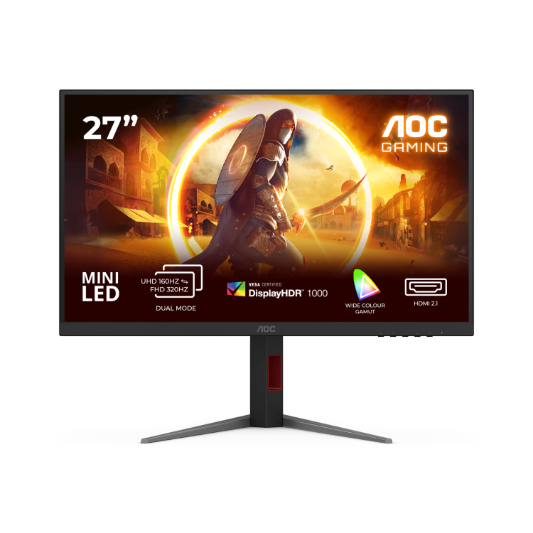 AOC AGON U27G4XM 27" Fast IPS Dual 4K UHD 160Hz Full HD 320Hz 1ms Gaming Monitor
