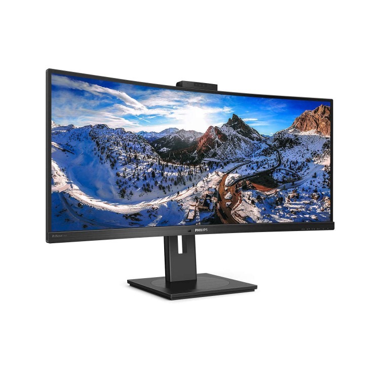 Philips P-Line 346P1CRH 34" VA QHD UltraWide Curved USB-C Monitor with Webcam - Image 2