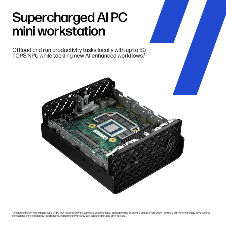 HP Z2 Mini G1a AMD Ryzen AI Max+ PRO 395 64GB RAM 1TB SSD Windows 11 Pro Workstation PC - Image 2