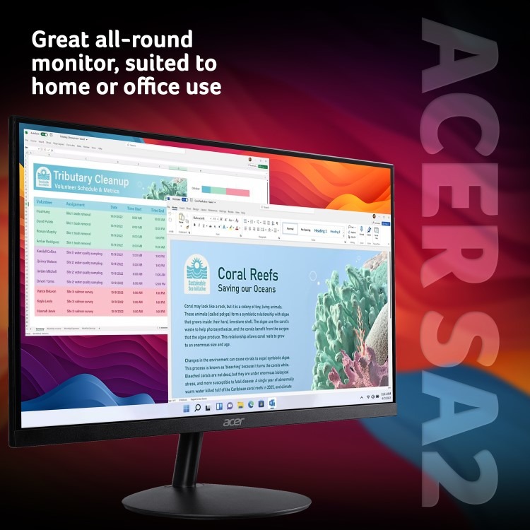 Acer SA242YP1bip 24" IPS Full HD 144Hz 1ms Monitor - Image 2