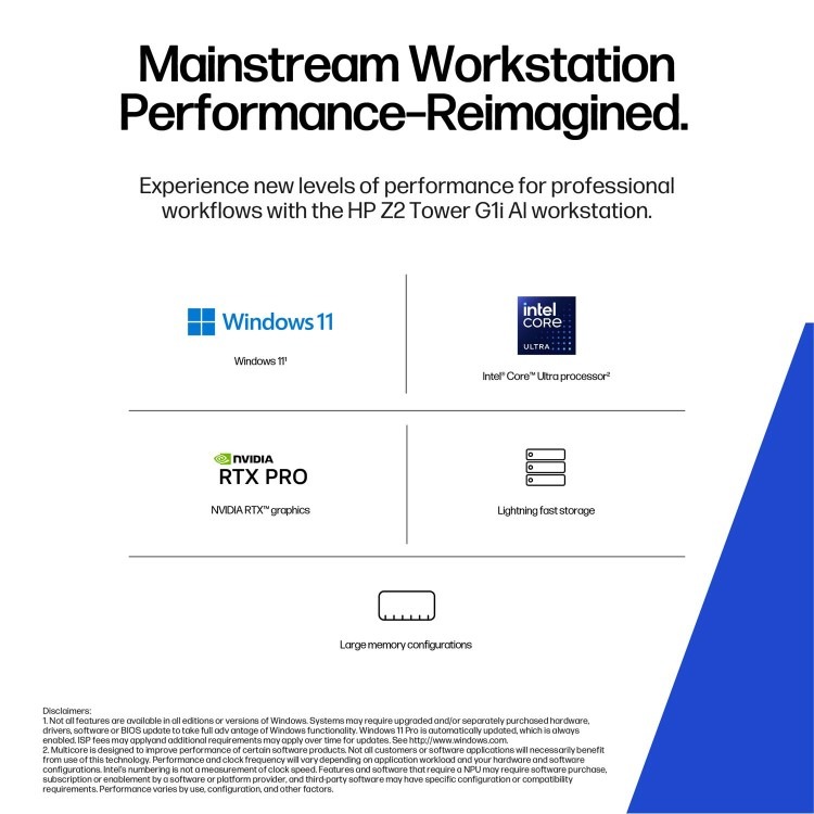 HP Z2 Tower G1i Intel Core Ultra 9 285 32GB RAM 1TB SSD Windows 11 Pro Workstation PC - Image 7