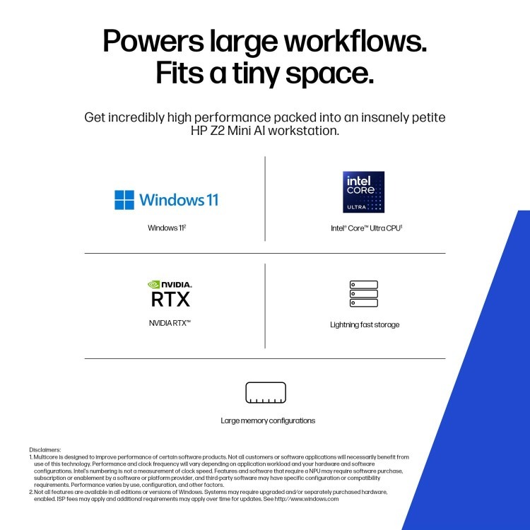 HP Z2 Mini G1i Intel Core Ultra 9 285K 64GB RAM 1TB SSD RTX 4000 Ada Windows 11 Pro Workstation PC - Image 11