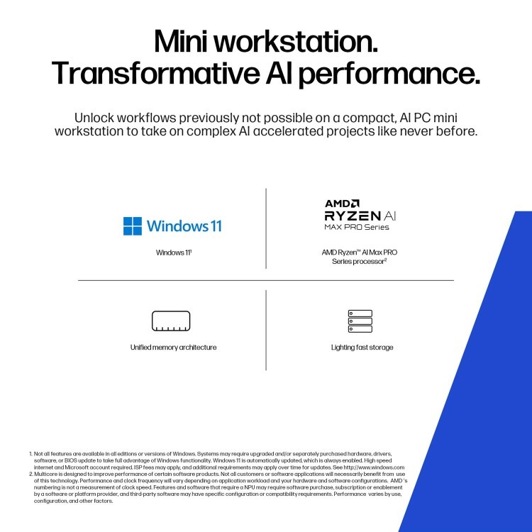 HP Z2 Mini G1a AMD Ryzen AI Max+ PRO 395 64GB RAM 1TB SSD Windows 11 Pro Workstation PC - Image 11